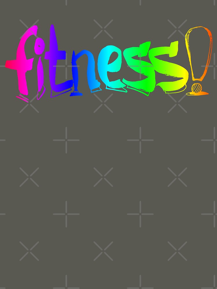 Sport Fitness watercolor lettering |  Rainbow Fitness word handlettering by lausn