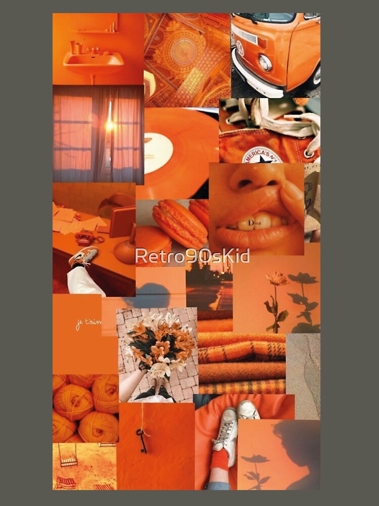 Orange Vintage Aesthetic Collage by Retro90sKid