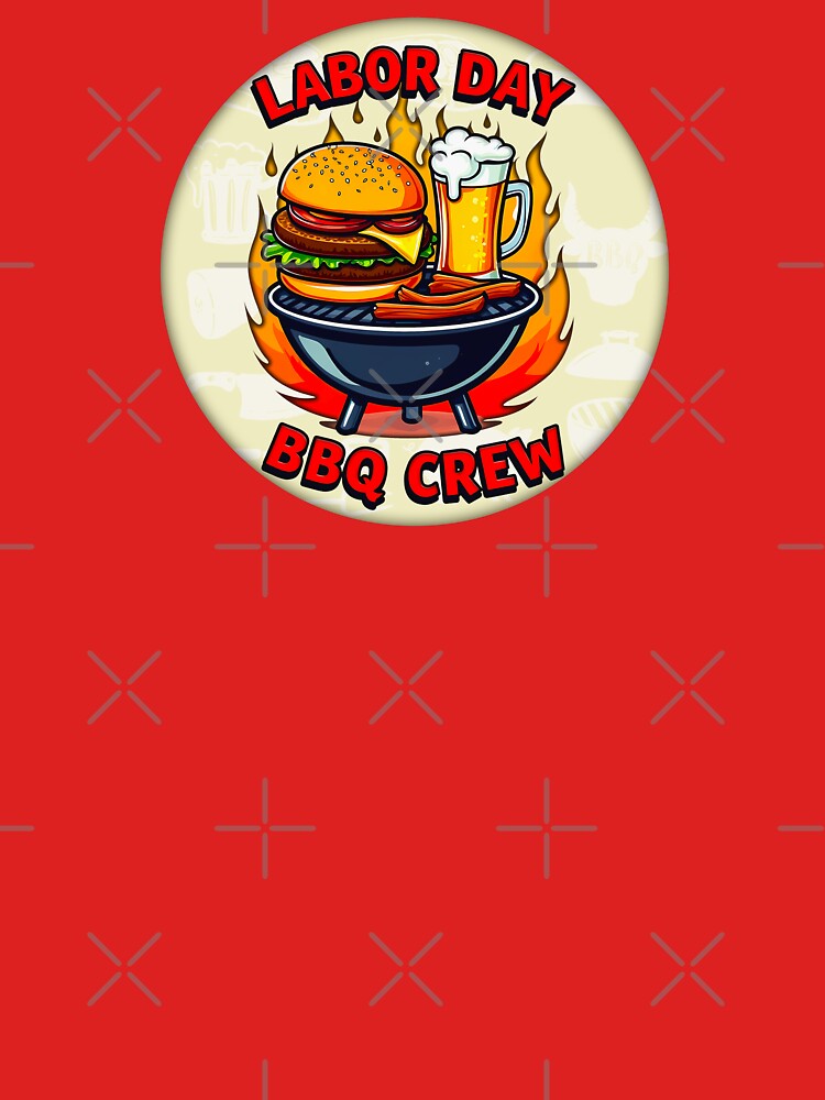 Labor Day BBQ Crew Grill Shirt – Holiday Barbecue Worker Celebration Design by Topoartispp