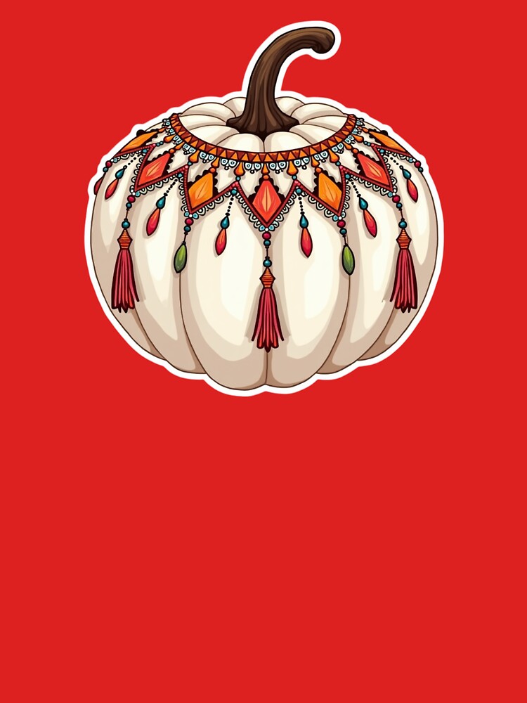 Boho White Pumpkin with Tassles by ArtfullyRooted