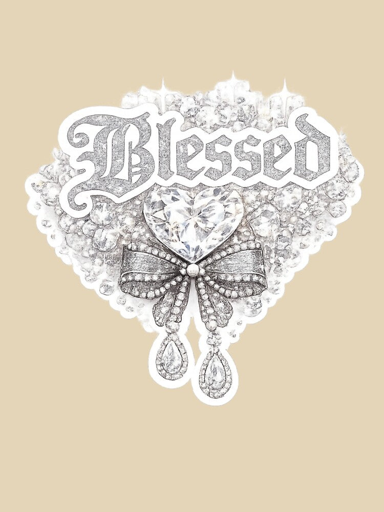 Blessed – Rhinestone Glam Faith Aesthetic Design by Aura.Creative