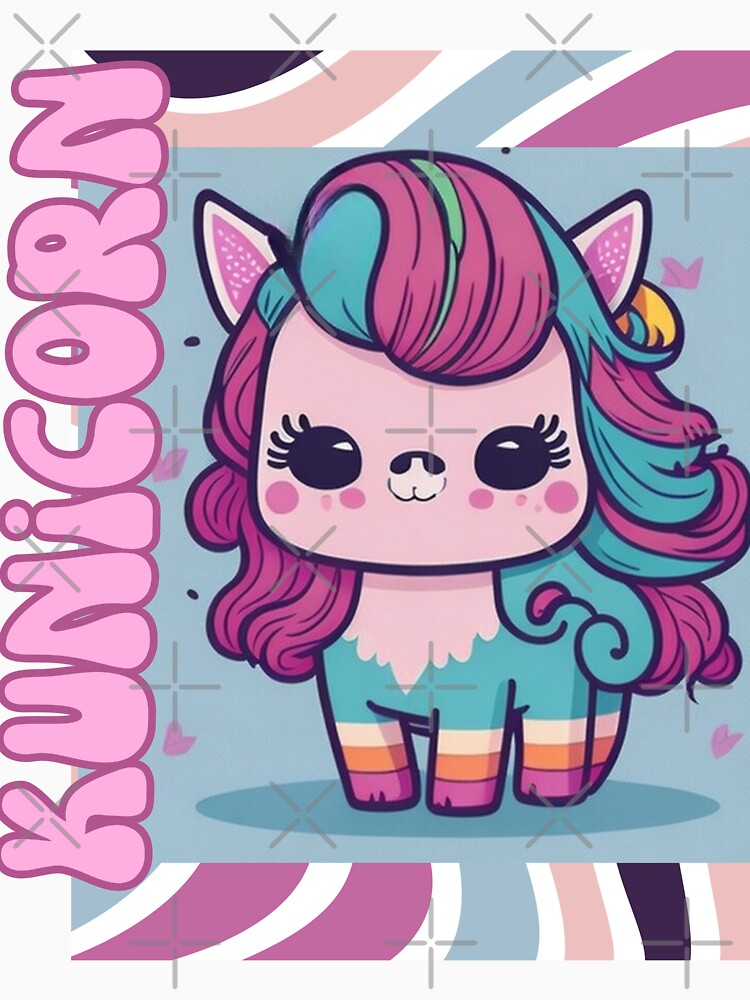 kawaii kunicorn by Greenvegetable