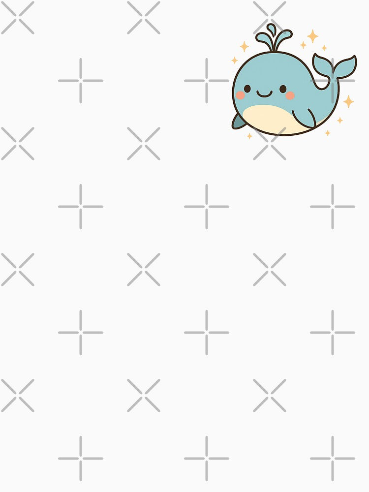 Sealife Kawaii Whale ⭐ Cute Cartoon Ocean Animal Gift for Whale Lovers by ChillTofu