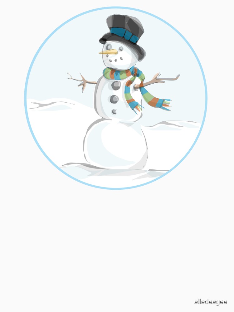 Minimalist Snowman by elledeegee