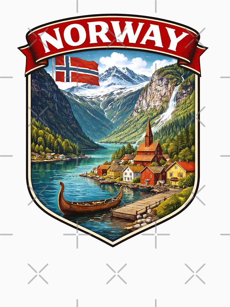 Norway - Fjords and Mountains by Myra365Art