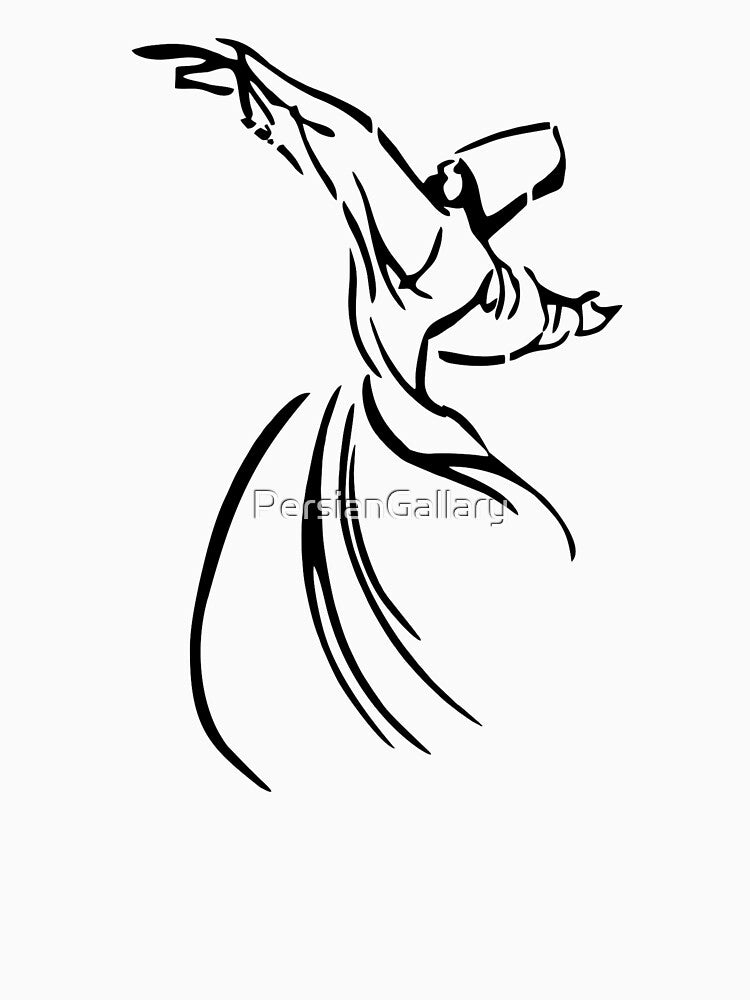 Whirling Dervish Art, Sufi mystic Art, Molana Dance by PersianGallary