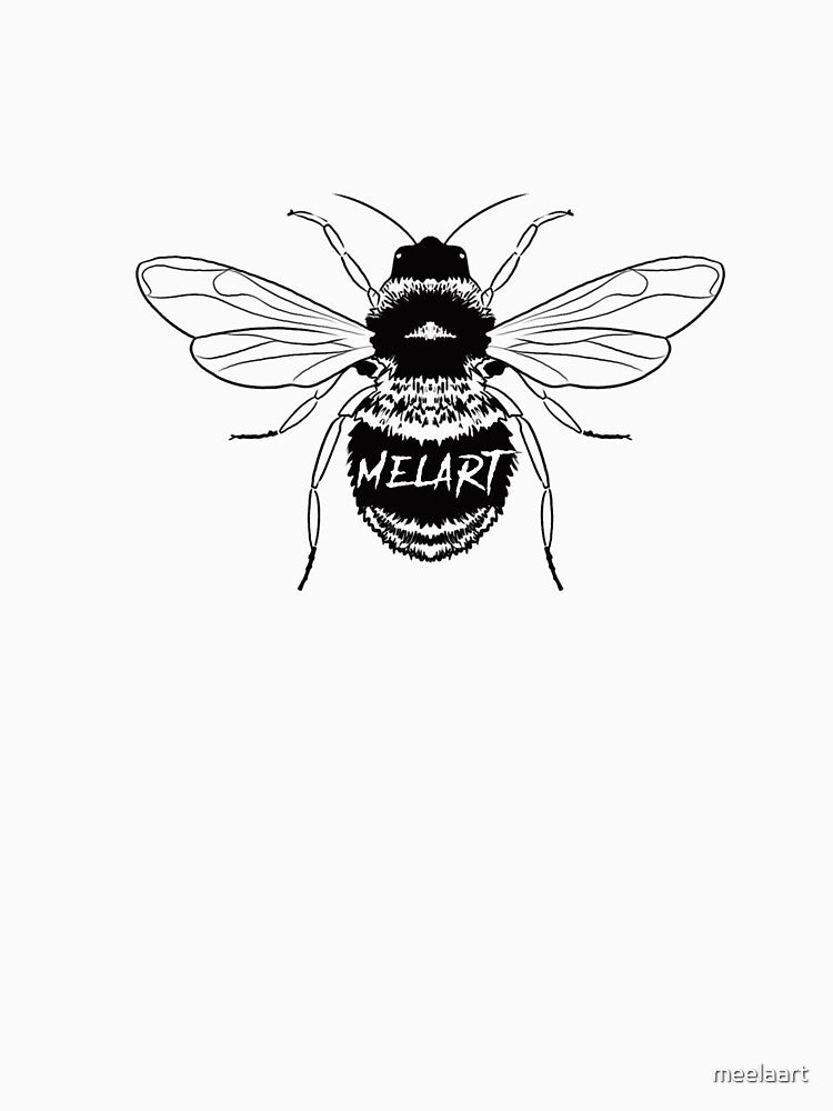 Bee art meelaart stickers mask by meelaart