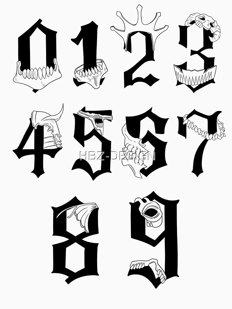 Bleach numbers by HBZ-DESIGN