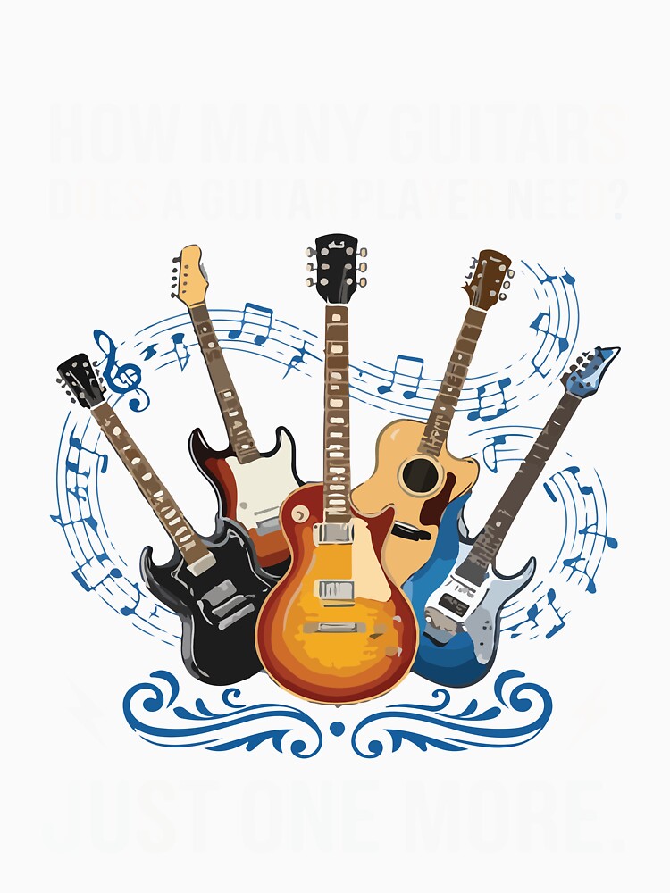 Funny Guitar  for Men Women Guitarist Guitar Player Tee Music Lover Guitar Gift Idea by kiralynstration