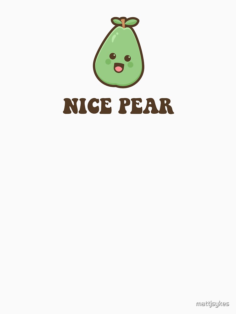 Nice Pear - Adorably Cheeky Design by mattjsykes