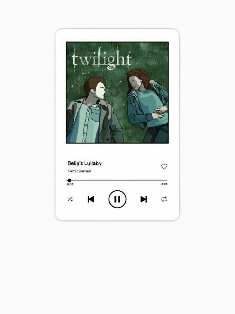 Bella lullaby Spotify sticker by Madison Creates