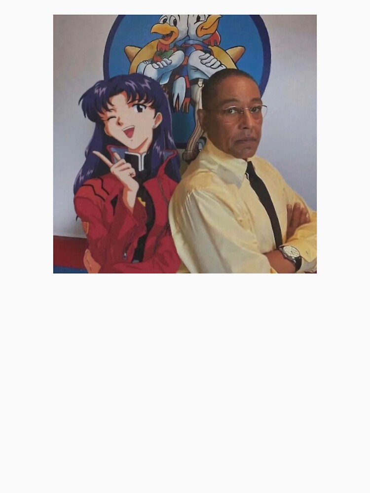 Misato and Gus Fring by ASamArt