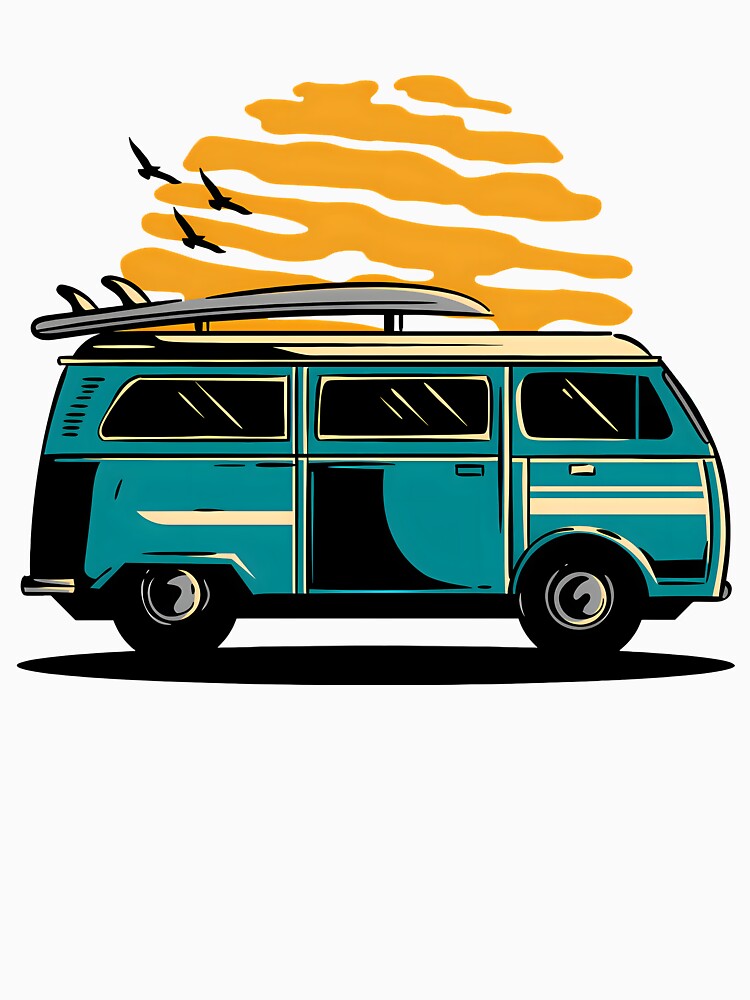 Surf Van Summer Sunset by Paulocdias