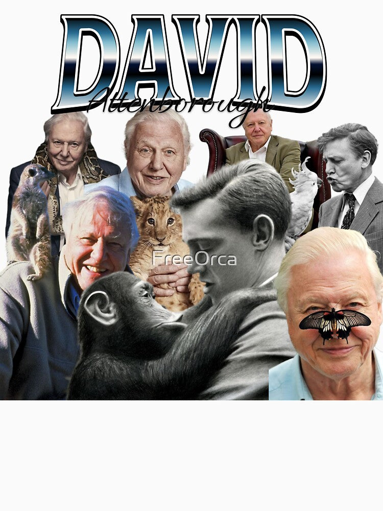David Attenborough Vintage by FreeOrca