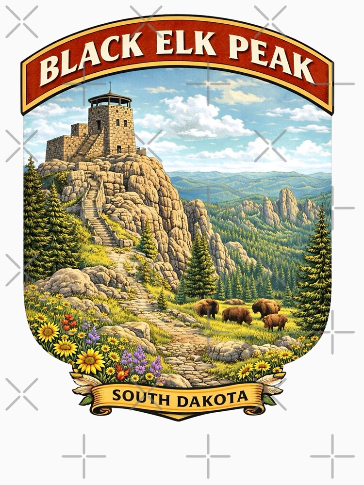 Black Elk Peak - South Dakota by Myra365Art