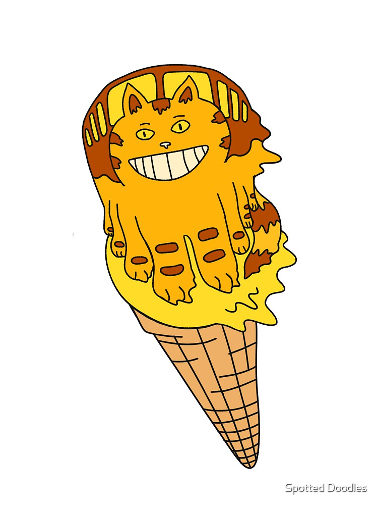 Cat Bus Ice Cream Cone by Spotted Doodles