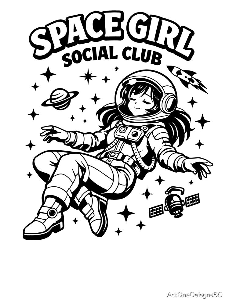 Space Girl Social Club by ActOneDeisgns80