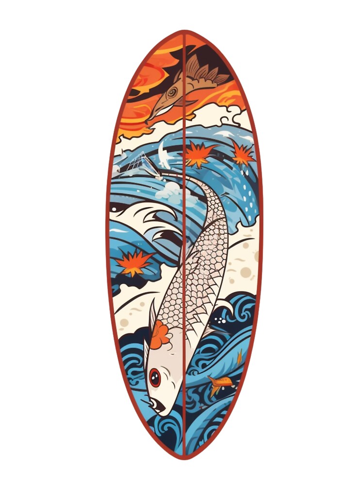 Surfing Fish board by HarriPaloma