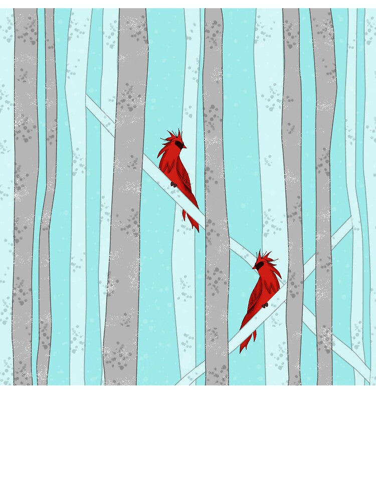 Holiday Forest Cardinals Design by oursunnycdays