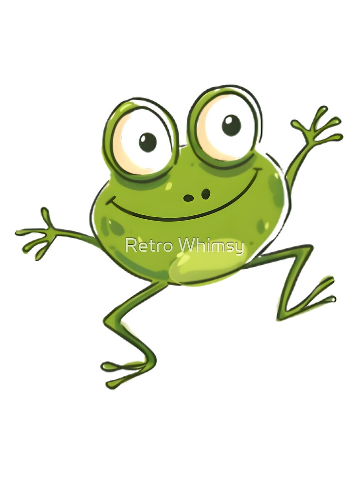 Funny frog by Retro Whimsy
