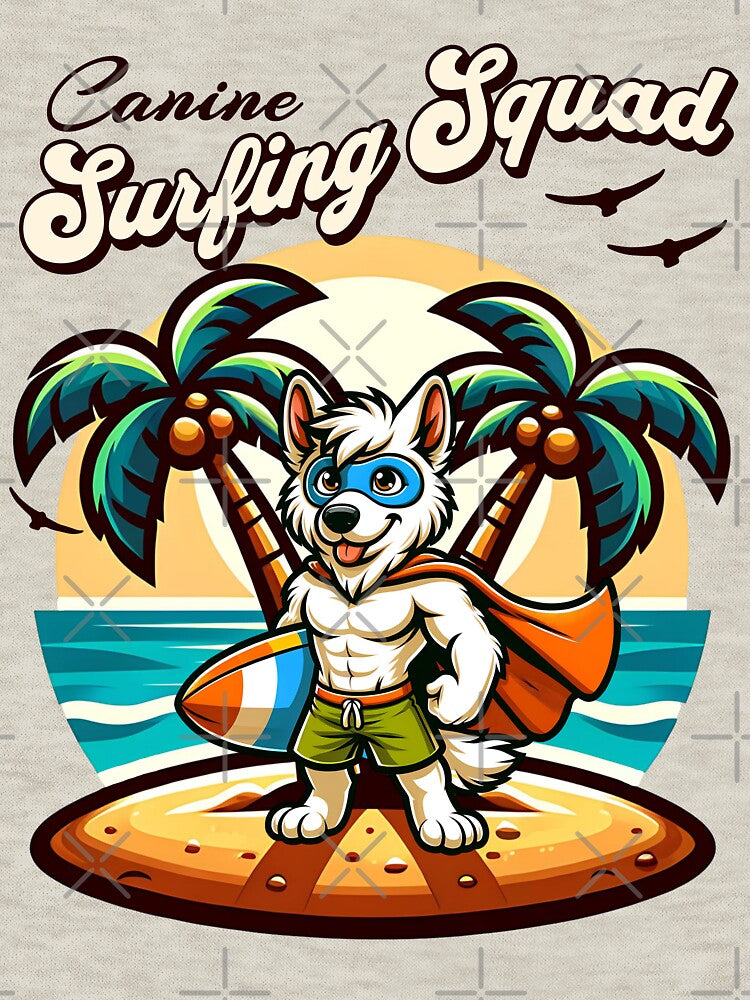 Surfing Dog by RockBeeDesigns