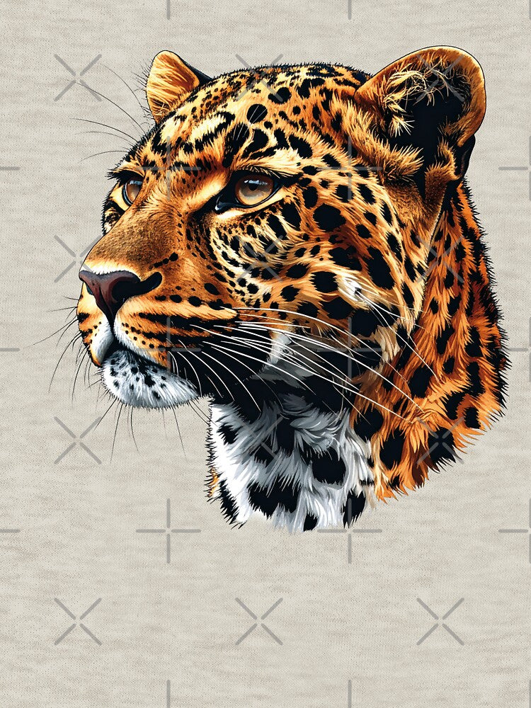 Portrait of a magnificent leopard! (Digital illustration) by Alan-David