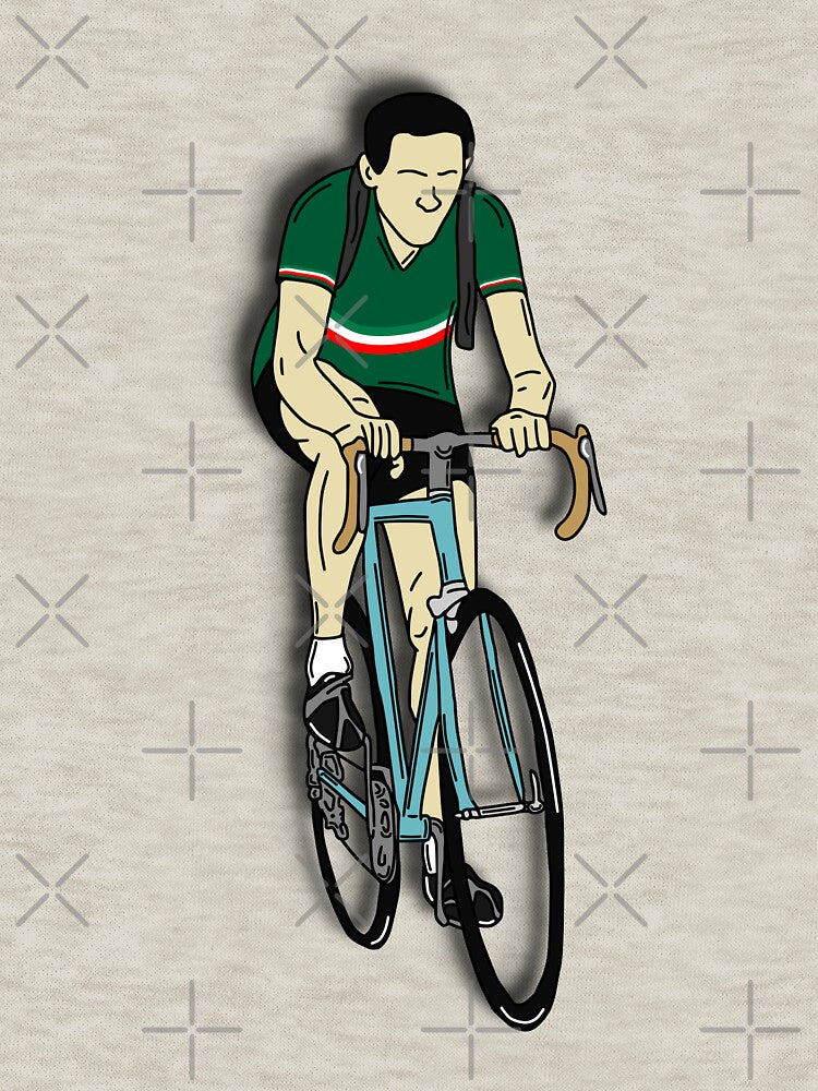 Cycling Legends: Fausto Coppi (Maglia tricolore) by @p3p3ncil