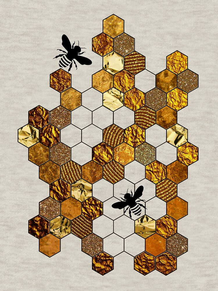 Golden Honeycomb by owleryartdesign