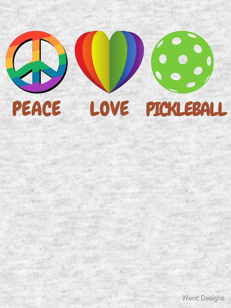 Peace Love Pickleball by Wanc Designs