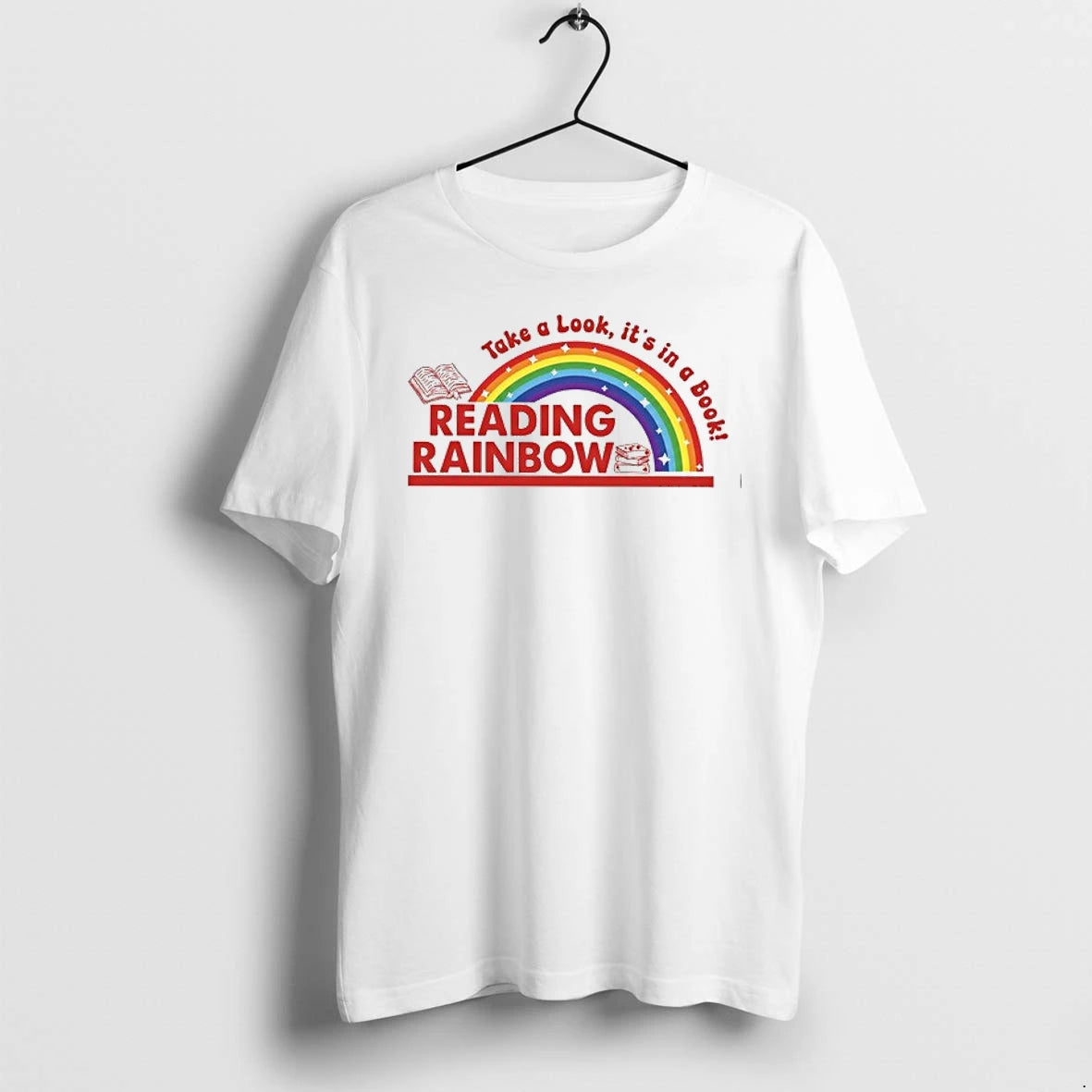 Rainbow Take A Look Its In A Book Reading Bookworm 0 Tshirts Sweater