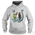 Alien Unicorn Bigfoot Ridding Loch Ness Hoodie