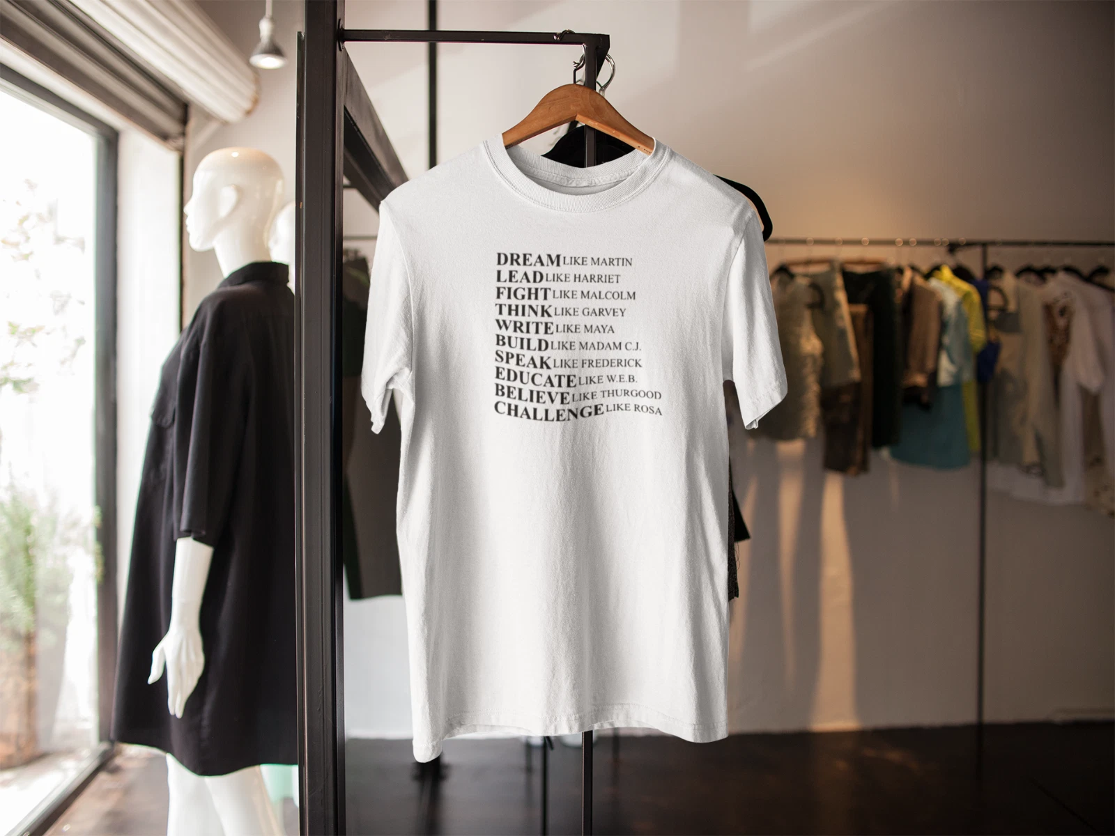 BLACK LIVES MATTER DREAM LIKE FAMOUS NAMES T SHIRT BLM ANTI RACISM ADULT KIDS