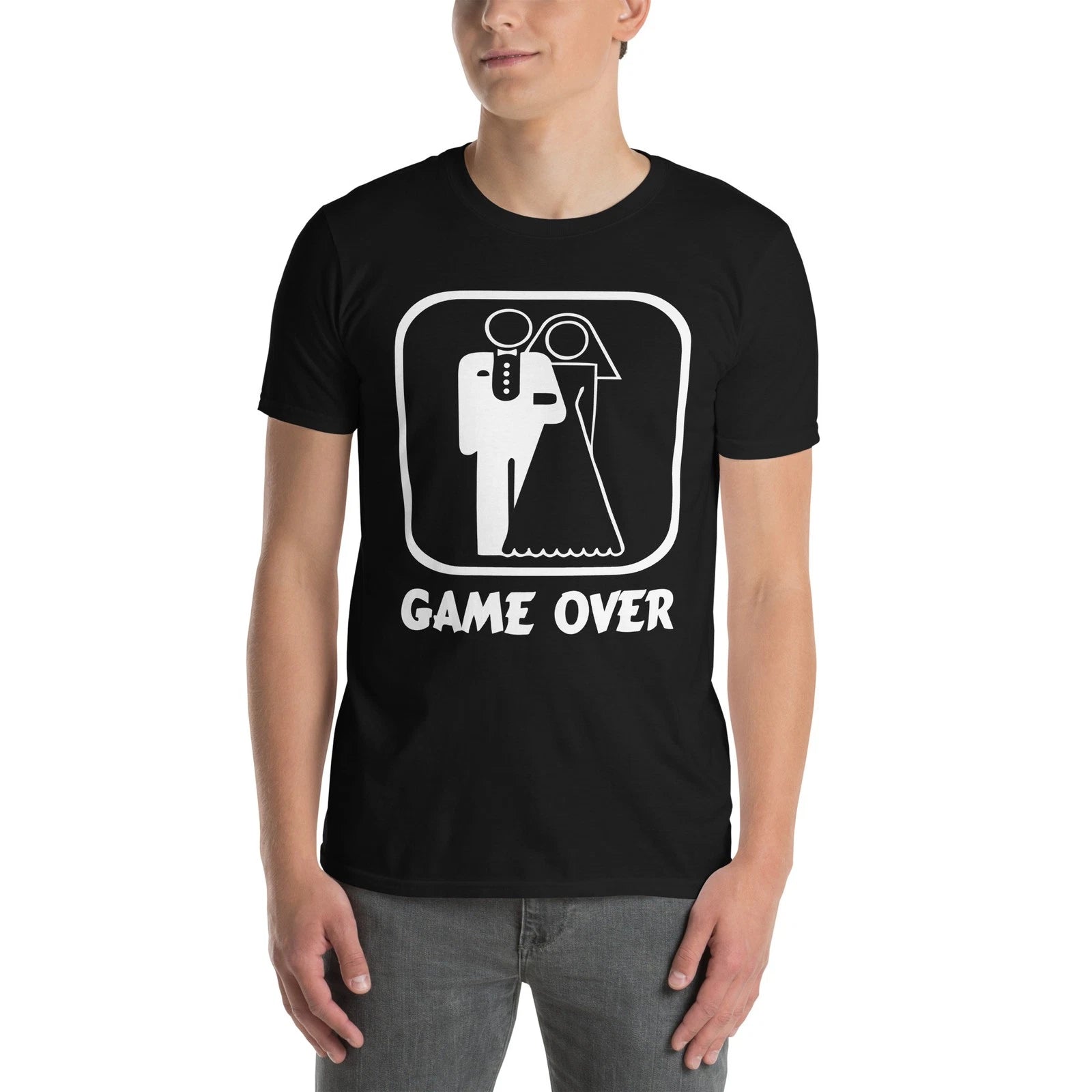 Game Over Funny Sarcastic Marriage Joke Stylish Short-Sleeve Unisex T-Shirt