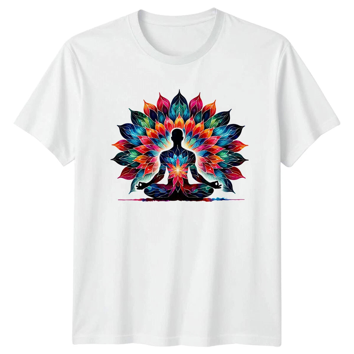 Lotus Yoga Meditation T-Shirt, Spiritual Mens Womens