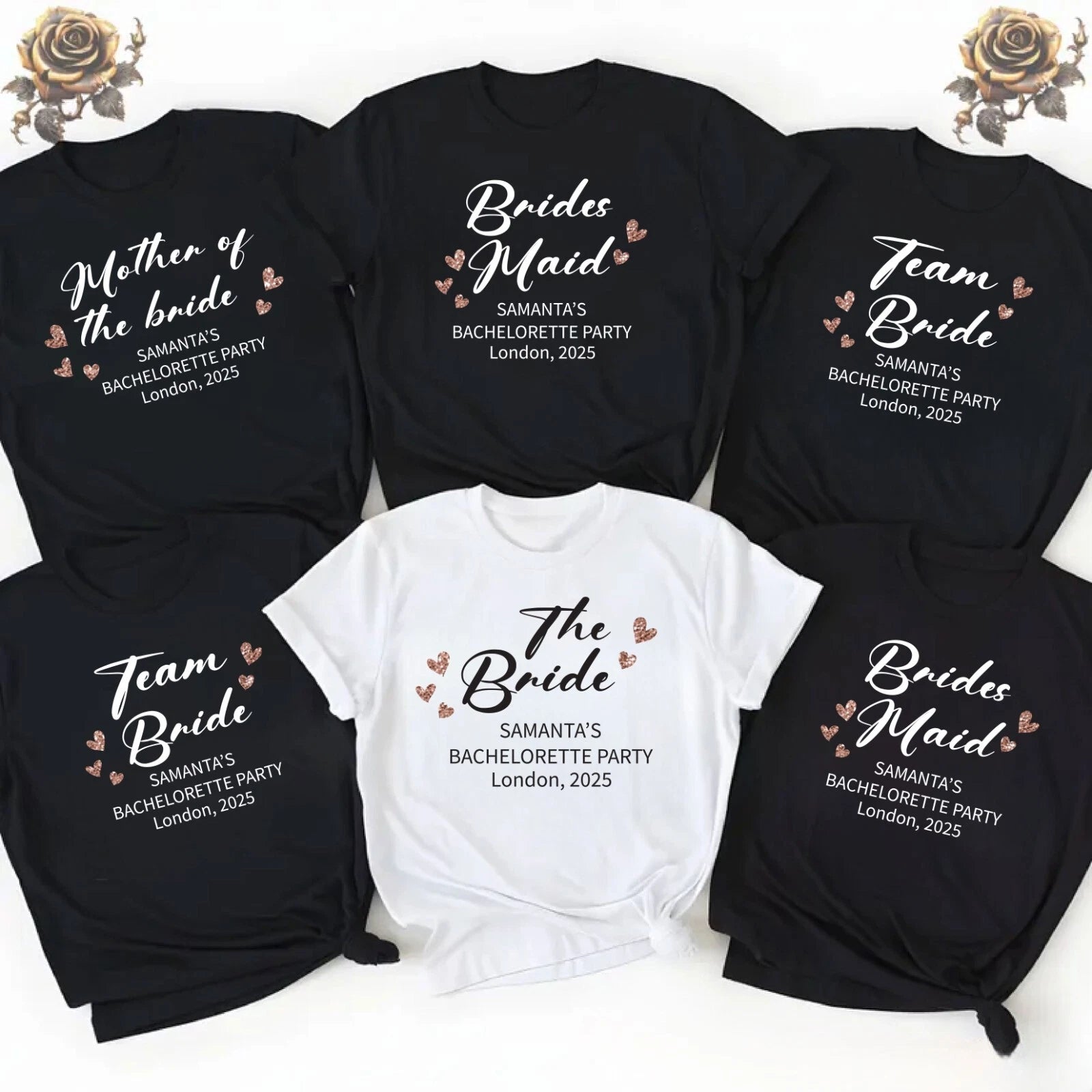 Personalised Hen Party T Shirts,Team Bachelorette Party Shirt,Bachelorette party