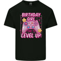 Birthday Girl Level Up Gaming Gamer 6th 7th 8th Mens Cotton T-Shirt Tee Top