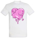 Pixel Melting Heart T-Shirt Pixel Retro Gamer Gaming Couple 8 16 Bit Nerd Geek