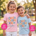 Personalised Crazy Cousin Crew Kids T Shirt