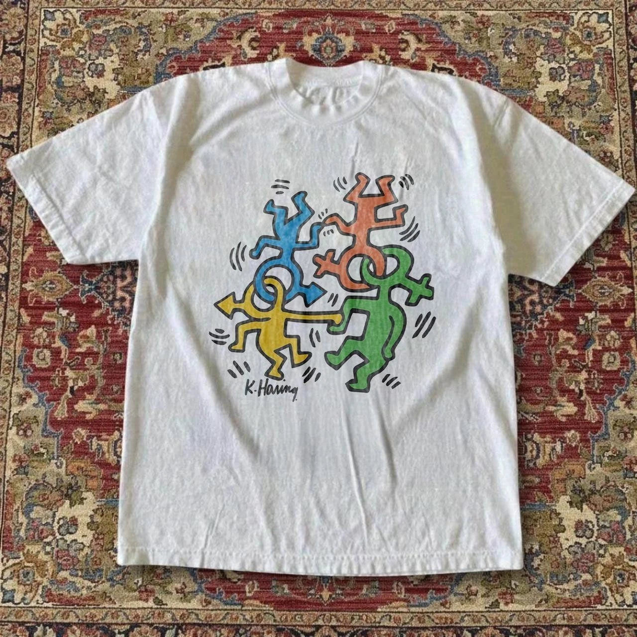 Ke!th Haring Pop Art Street Art Retro Graphic T-Shirt