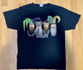 Duck Dynasty Shirt Mens Large Black Mardi Gras Mask Jester Beards Graphic A&E TV