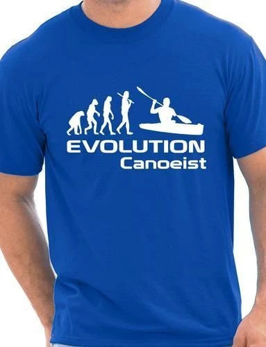 Evolution Of Canoeist Kayak Sport Mens T-Shirt Gift Size S-XXL