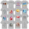 Watercolour T-Shirt Crystals Geometric Art Lover Gift