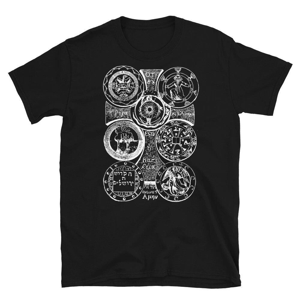 Coptic Cross Tee Magical Occult Symbol Sigil Magick ancient alchemy T-Shirt