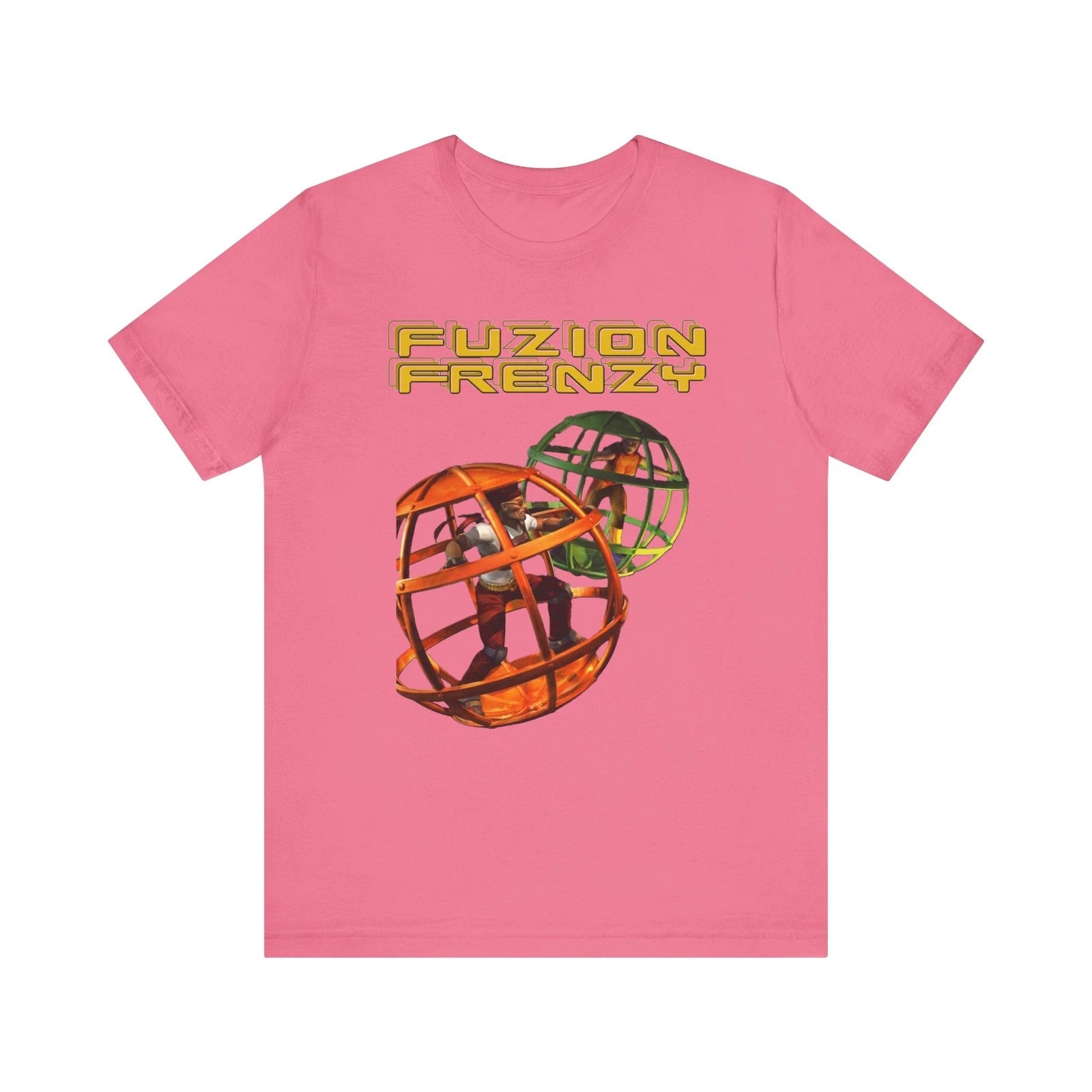 Fuzion Frenzy 2000s Retro Style Cover Art Unisex Jersey Short Sleeve Graphic Tee