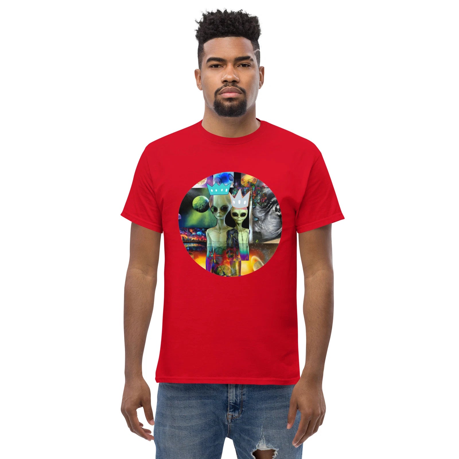 Etheric Extraterrestrial Skater Tee - Alien Apparel T-Shirt - Unisex Cotton Tees