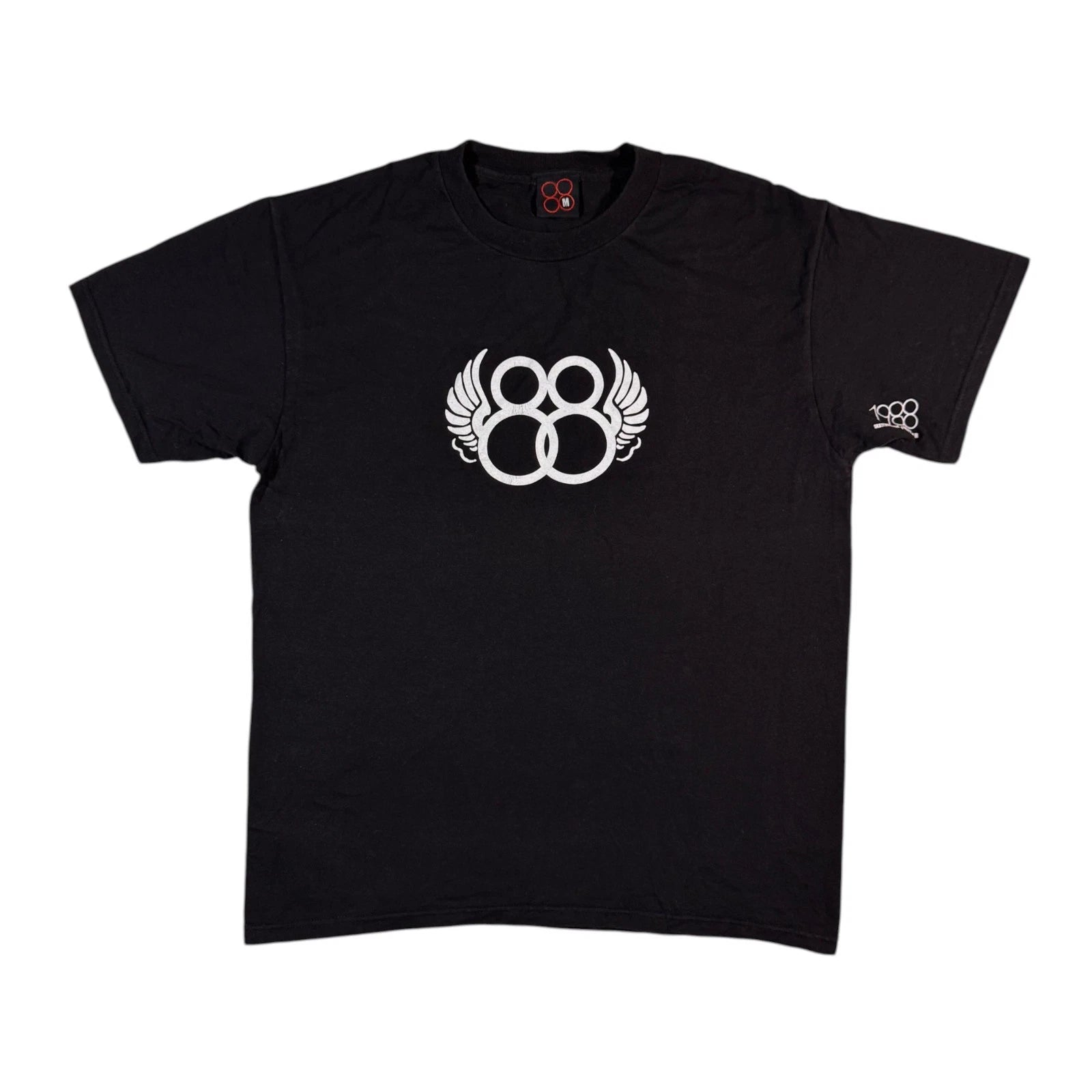 Vintage 88 Skateboarding Footwear T-shirt Retro Old School Logo Tee M