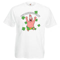 Adults Patricks Day Four Leaf Clover TV Show Spoof Unisex White T-Shirt