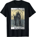 Vintage Death Tarot - Skeleton Occult Satanic Horror Cotton Tee S-3XL