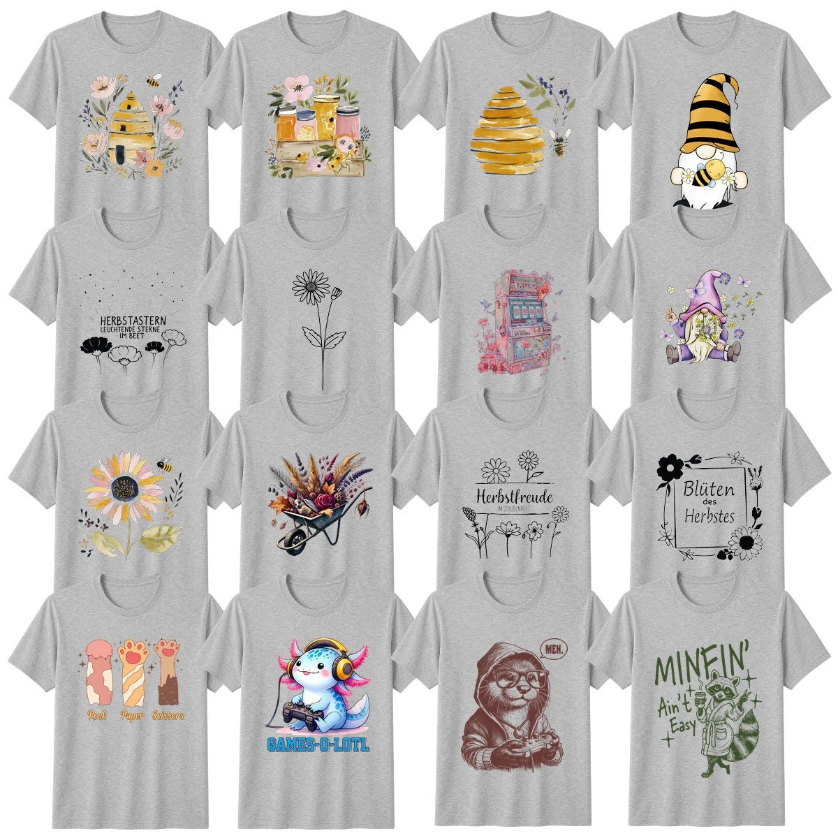 Funny Gardening Gaming Floral T-Shirt Cottagecore Birthday Gift