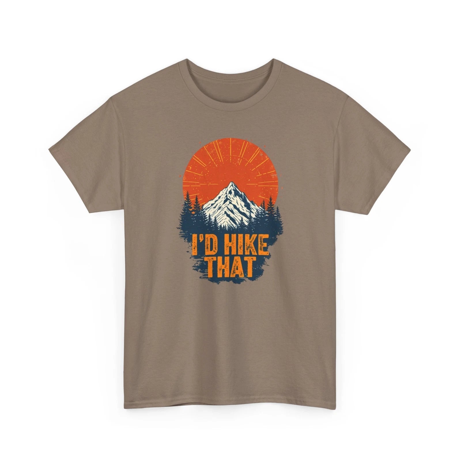 I'd Hike That Unisex Heavy Cotton Tee, Outdoor Adventure Shirt, Gift for Hikers,